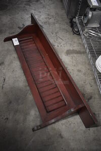 Wood Pattern Wall Mount Shelf. 48x7x14.5