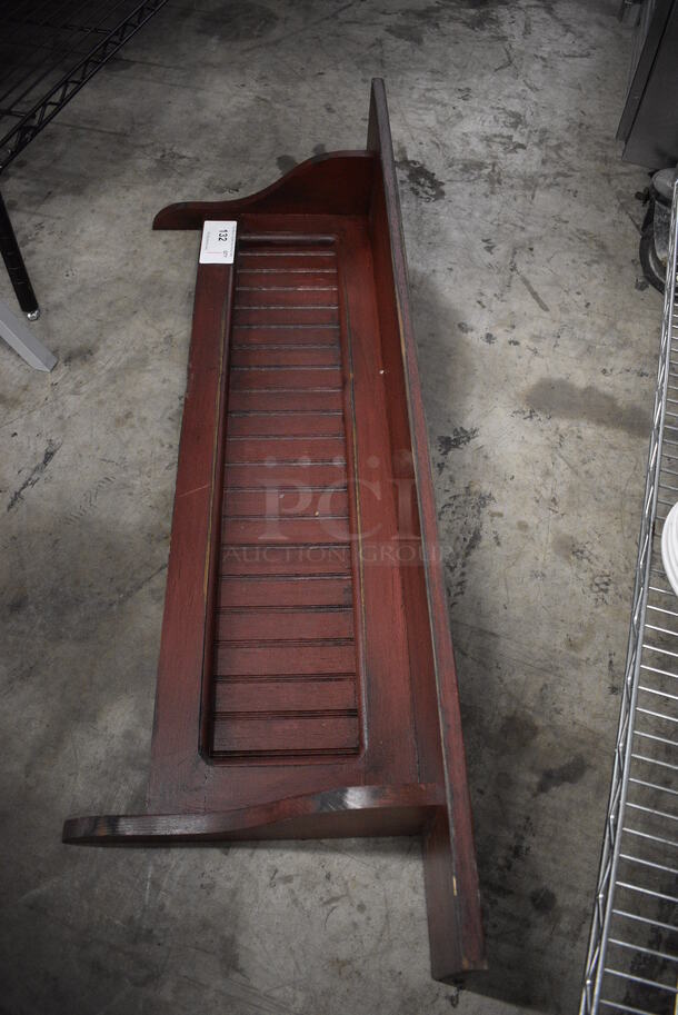 Wood Pattern Wall Mount Shelf. 48x7x14.5 - Image 2 of 3