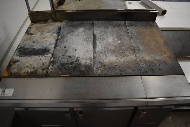 SWEET! LATE MODEL! Vulcan Model V336HB-505 Stainless Steel Commercial Gas Powered Flat Top Griddle w/ Lower Doors on Commercial Casters. 48x37x40 - Image 4 of 11