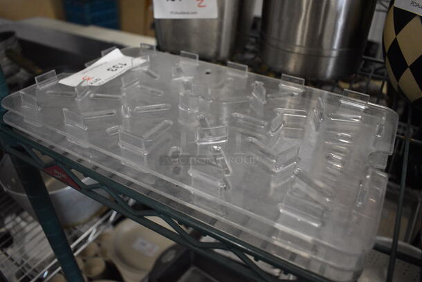 3 Poly Clear Straining Inserts. 14x8x1. 3 Times Your Bid! - Image 2 of 2