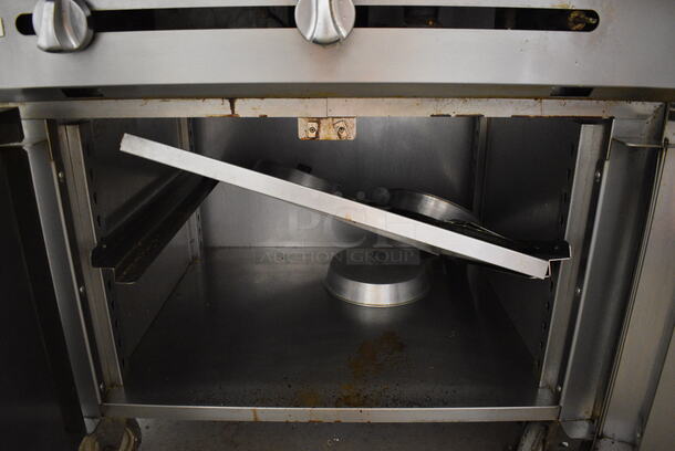 SWEET! LATE MODEL! Vulcan Model V336HB-505 Stainless Steel Commercial Gas Powered Flat Top Griddle w/ Lower Doors on Commercial Casters. 48x37x40 - Image 6 of 11