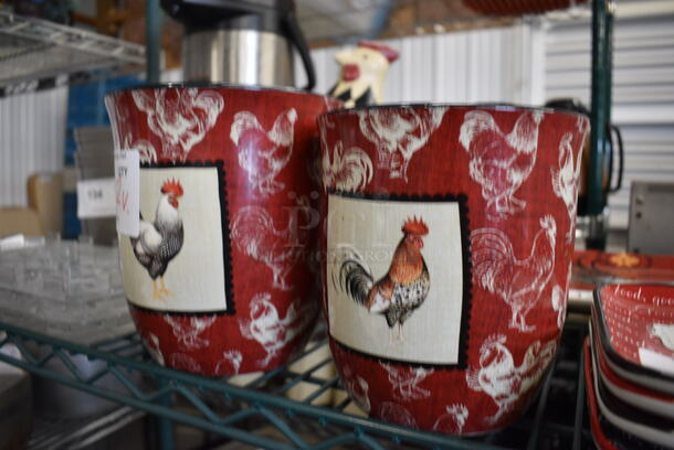 2 Ceramic Vases. 5.5x5.5x6, 6x6x7. 2 Times Your Bid! - Image 3 of 4