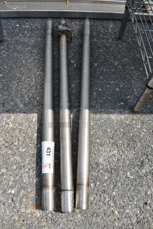 ALL ONE MONEY! Lot of 3 Metal Legs! 34.5" - Image 1 of 2