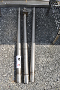 ALL ONE MONEY! Lot of 3 Metal Legs! 34.5"