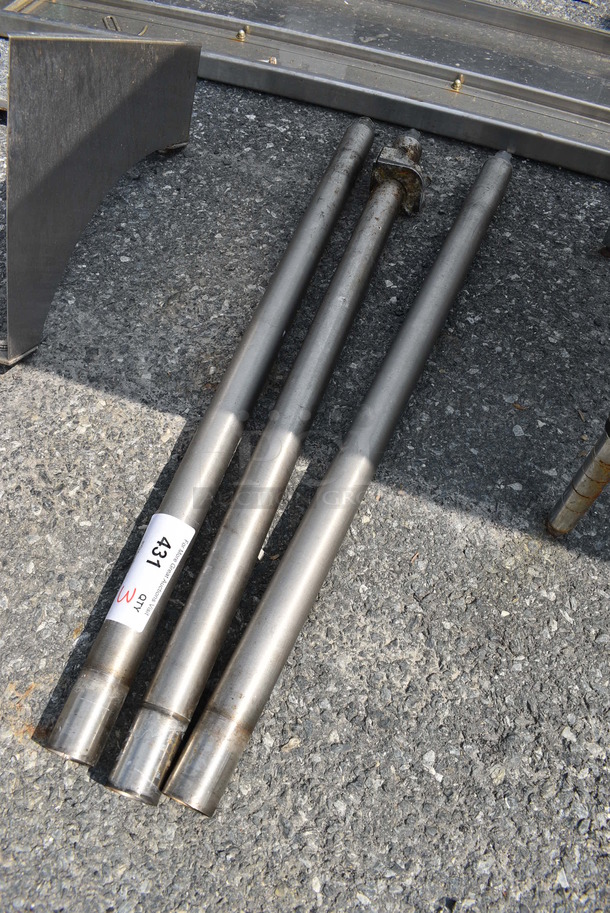 ALL ONE MONEY! Lot of 3 Metal Legs! 34.5" - Image 2 of 2