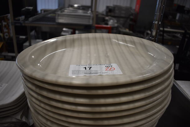 20 White Ceramic Oval Plates. 13.5x11x1.5. 20 Times Your Bid!