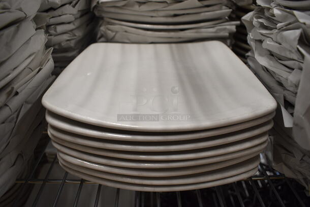 9 White Ceramic Plates. 9x9x1. 9 Times Your Bid! - Image 1 of 3