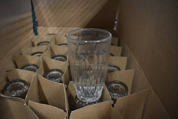 20 BRAND NEW IN BOX! Beverage Glasses. 3x3x5.5. 20 Times Your Bid!