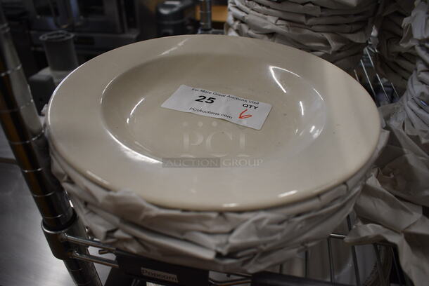 6 White Ceramic Pasta Plates. 11x11x2. 6 Times Your Bid! - Image 1 of 3