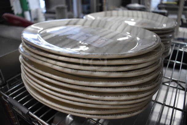 21 White Ceramic Oval Plates. 13.5x10.5x1. 21 Times Your Bid! - Image 2 of 3