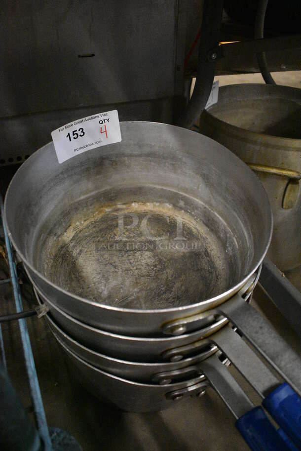 4 Metal Sauce Pots. 21.5x12x6. 4 Times Your Bid! - Image 2 of 2