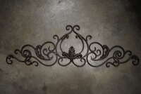 6 Brown Metal Decorations. 33x1x10. 6 Times Your Bid!