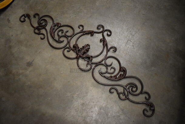 6 Brown Metal Decorations. 33x1x10. 6 Times Your Bid! - Image 2 of 3