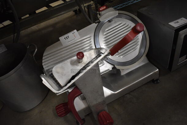 NICE! Berkel Stainless Steel Commercial Countertop Meat Slicer w/ Blade Sharpener. 24x21x21. Tested and Working! - Image 3 of 5