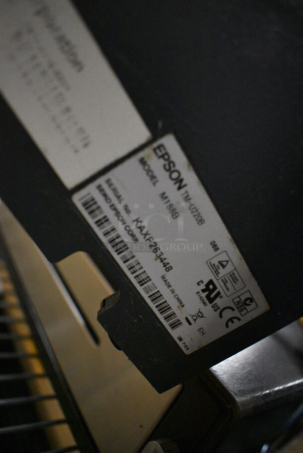 ALL ONE MONEY! Lot of NCR 12" POS Monitor, Epson Model M188B Receipt Printer and Metal Cash Drawer! - Image 4 of 4