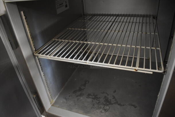 GREAT! Beverage Air Model DP93-005 Stainless Steel Commercial Pizza Prep Table w/ Lids and Cutting Board on Commercial Casters. 115 Volts, 1 Phase. 93x36x47. Tested and Working! - Image 6 of 9