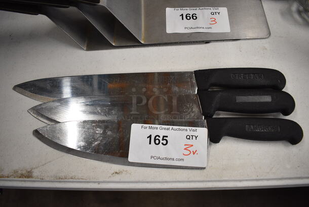 3 Various Metal Knives. Includes 15.5