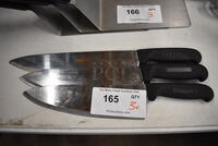 3 Various Metal Knives. Includes 15.5". 3 Times Your Bid!