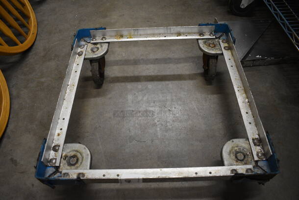 Metal Commercial Dish Caddy Dolly on Commercial Casters. 21x21x7 - Image 3 of 3