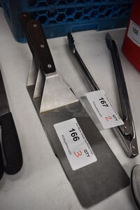 3 Metal Spatulas. 15.5". 3 Times Your Bid!