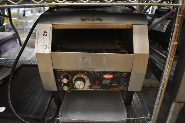 NICE! Hatco Toast Qwik Stainless Steel Commercial Countertop Electric Powered Conveyor Toaster Oven. 15x22x16