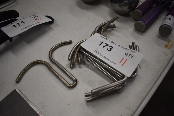 11 Metal Pot Rack Hooks. 5.5x4. 11 Times Your Bid! - Image 2 of 2