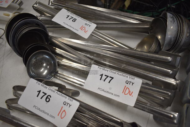 10 Metal Ladles. Includes 12". 10 Times Your Bid! - Image 1 of 2