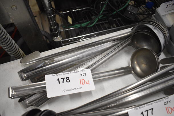 10 Metal Ladles. Includes 12". 10 Times Your Bid! - Image 1 of 2