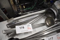 10 Metal Ladles. Includes 12". 10 Times Your Bid!