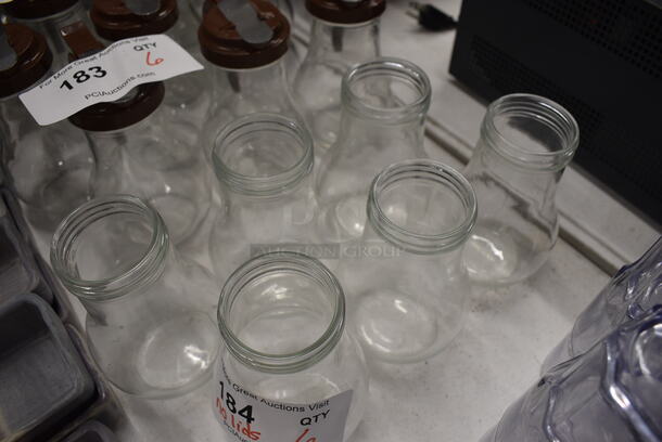 6 Syrup Pourers. No Lids. 3.5x3.5x6. 6 Times Your Bid! - Image 2 of 2