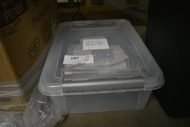 ALL ONE MONEY! Lot of Various Ice Cream Machine Parts in Clear Bin! - Image 2 of 4
