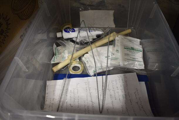 ALL ONE MONEY! Lot of Various Ice Cream Machine Parts in Clear Bin! - Image 4 of 4
