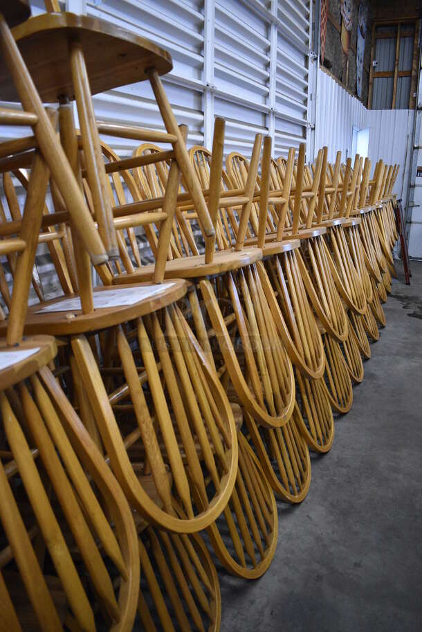 4 Wooden Dining Chairs. Stock Picture - Cosmetic Condition May Vary. 19x18x38. 4 Times Your Bid! - Image 5 of 5