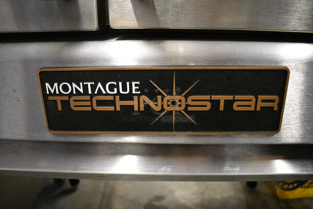 BEAUTIFUL! Montague Technostar Stainless Steel Commercial Gas Powered Full Size Convection Oven w/ View Through Doors, Metal Oven Racks and Thermostatic Controls on Metal Legs. 38x35x62 - Image 8 of 10