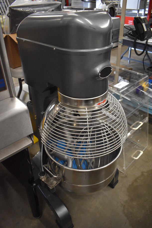 SWEET! Avantco Model MX30 Metal Commercial 30 Quart Planetary Mixer w/ Stainless Steel Mixing Bowl, Bowl Guard, Whisk, Paddle and Dough Hook. 120 Volts, 1 Phase. 20x24x42. Tested and Working! - Image 5 of 7
