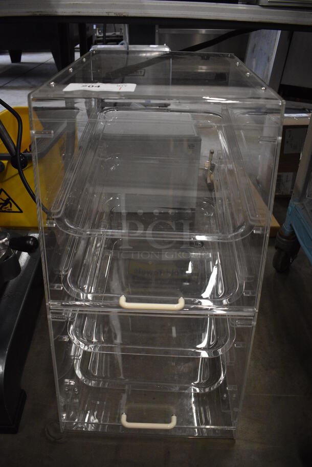 Poly Clear Countertop Cookie Display Case. 14x24x24