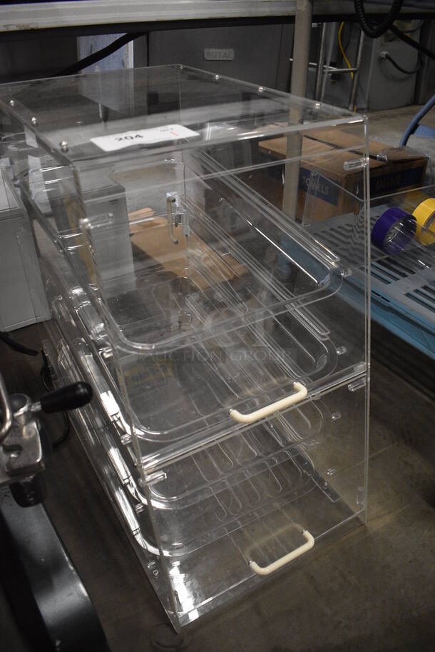 Poly Clear Countertop Cookie Display Case. 14x24x24 - Image 2 of 3