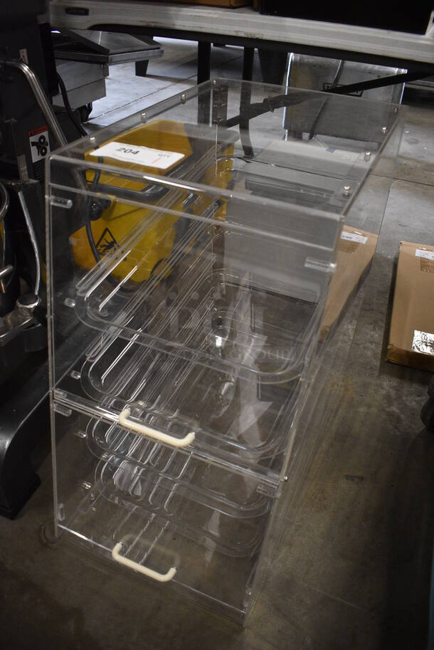 Poly Clear Countertop Cookie Display Case. 14x24x24 - Image 3 of 3