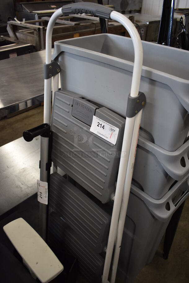 Cosco Gray and White 2 Tier Stepladder. 51" - Image 1 of 3