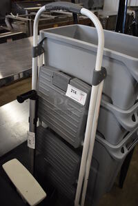 Cosco Gray and White 2 Tier Stepladder. 51"