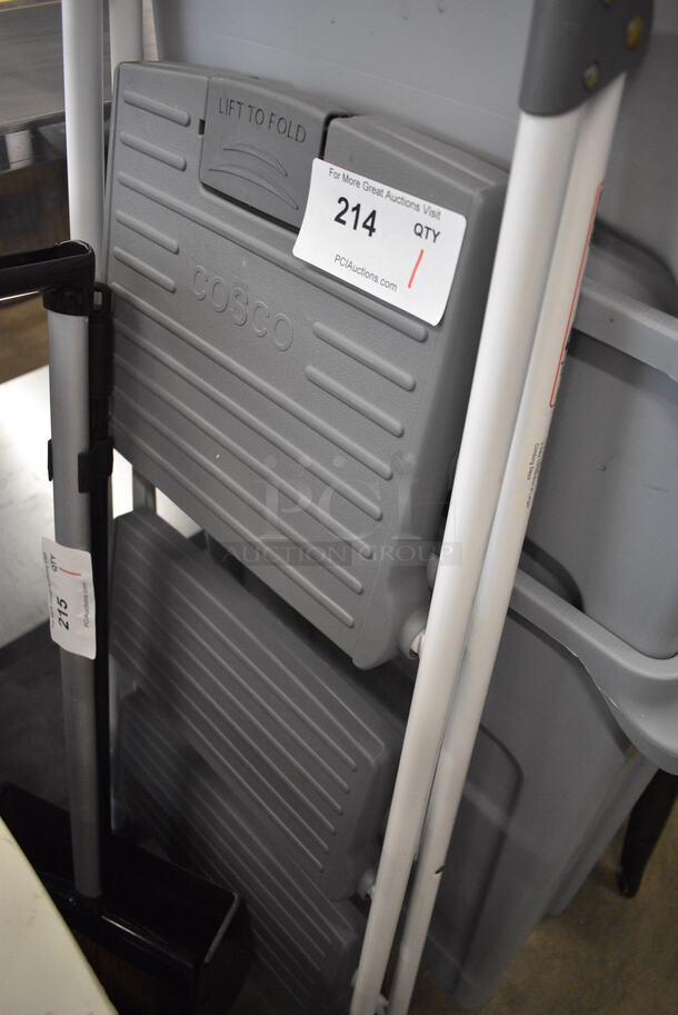 Cosco Gray and White 2 Tier Stepladder. 51" - Image 2 of 3