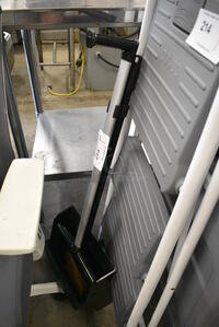 Black Dust Pan w/ Broom. 37"