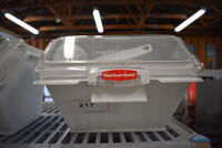 Rubbermaid White Poly Ingredient Bin. 12x14x9