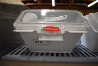 Rubbermaid White Poly Ingredient Bin. 12x14x9