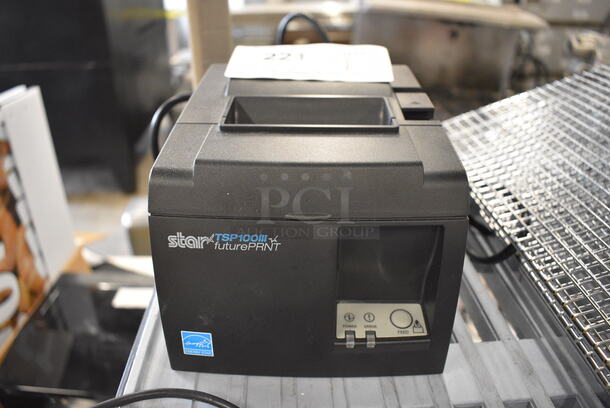 Star Micronics Model TSP100 Countertop Receipt Printer. 6x8x6