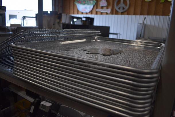 12 Metal Full Size Baking Pans. 18x26x1. 12 Times Your Bid! - Image 2 of 2