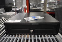 Black Metal Cash Drawer. 16x16.5x4