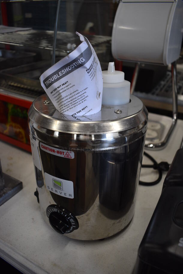 NICE! Server Model SBW Stainless Steel Commercial Countertop Food Warmer. 120 Volts, 1 Phase. 8x8x9. Tested and Working! - Image 2 of 4