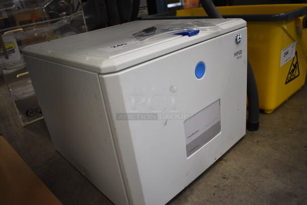 HIPCE Model SFC-02 White Poly Single Drawer Lockable Filing Cabinet.  - Image 2 of 5