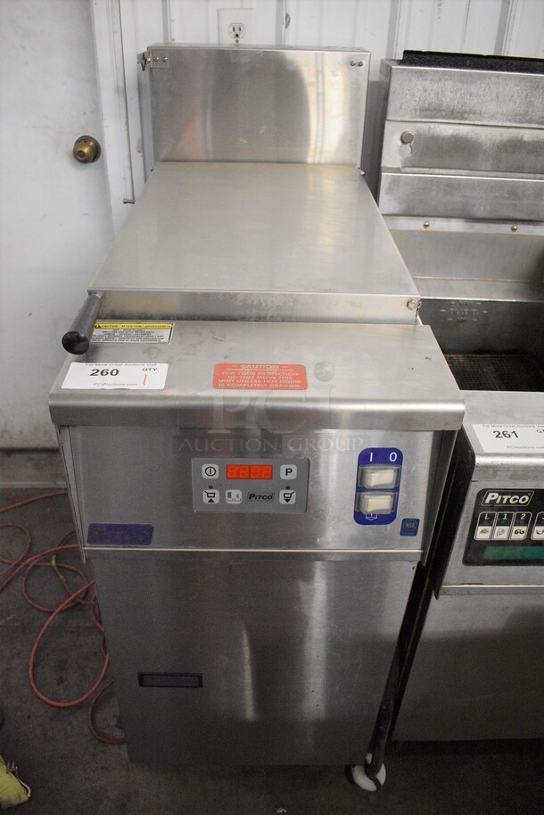WOW! 2019 Pitco Frialator Model TG Stainless Steel Commercial Electric Powered Rethermalizer on Commercial Casters. 208 Volts, 3 Phase. 16x35x47